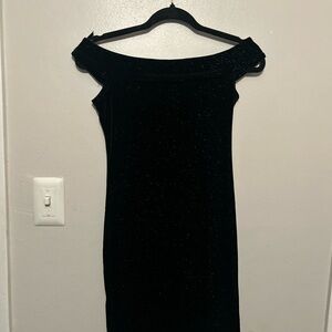 Forever 21 Black Off-Shoulder Sheath Dress